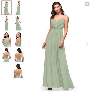 Azazie Lexy Bridesmaid Dress Dusty Sage